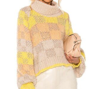 Free People Check Me Out Pullover in Macaroon